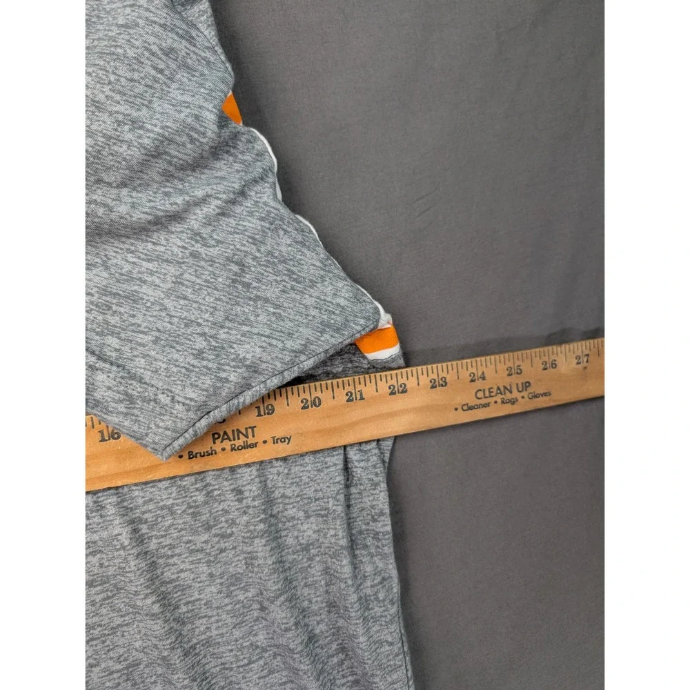 American Fighter Mens T Shirt Gray Orange White Graphic Short Sleeve 2XL Buckle